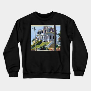 High Resolution Edward Hopper Haskell's House 1924 Crewneck Sweatshirt